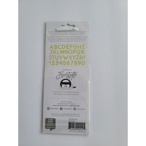 Momenta San Serif Alphabet Set w/ Numbers 38 Dies .7" Retired Set - Picture 3 of 3